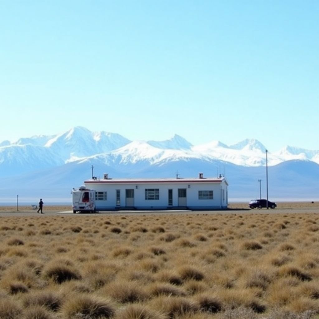 Estación YPF en ruta patagónica