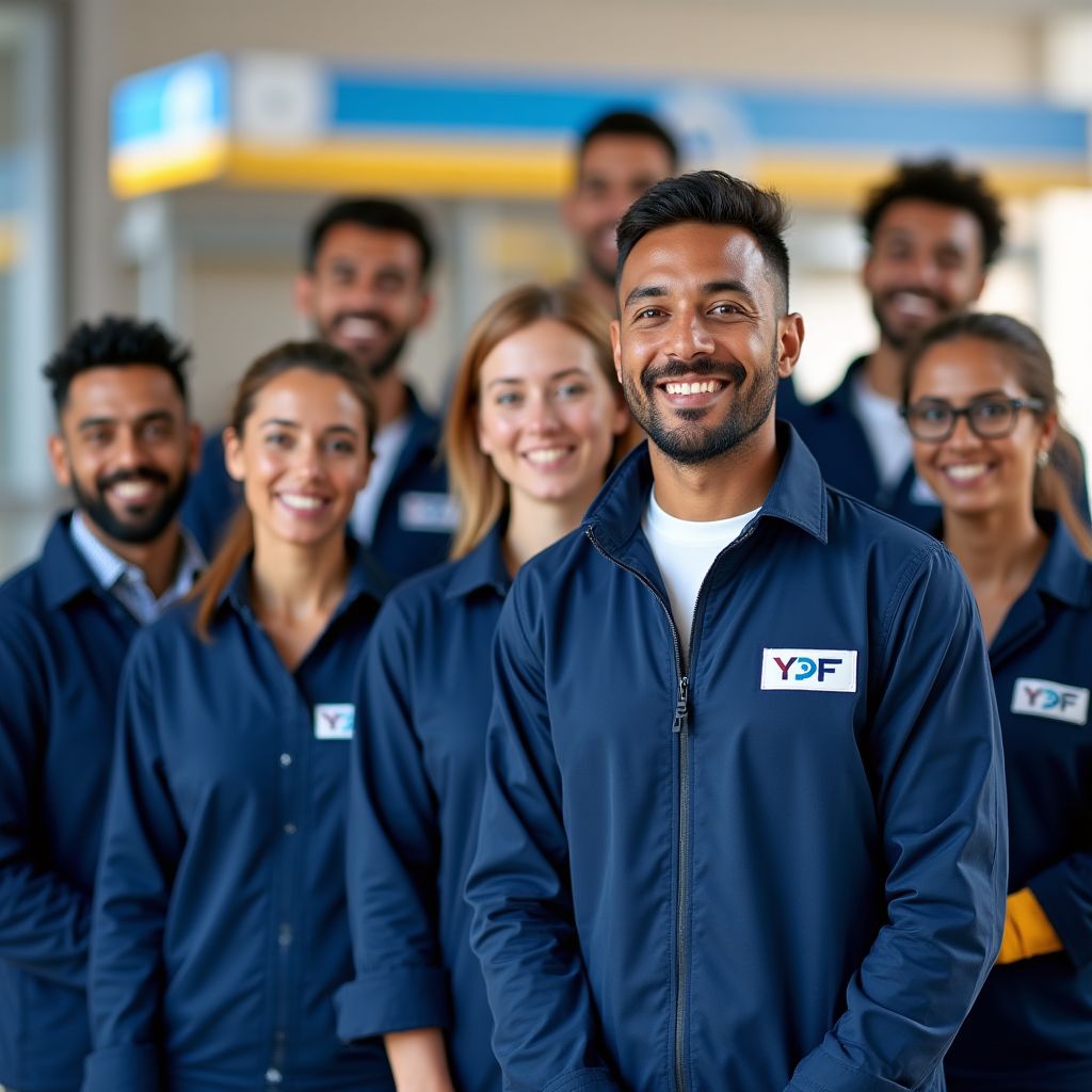 Empleados YPF en acción